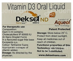 Deksel Nd Nano 60000Iu Sugar Free Syrup 5Ml